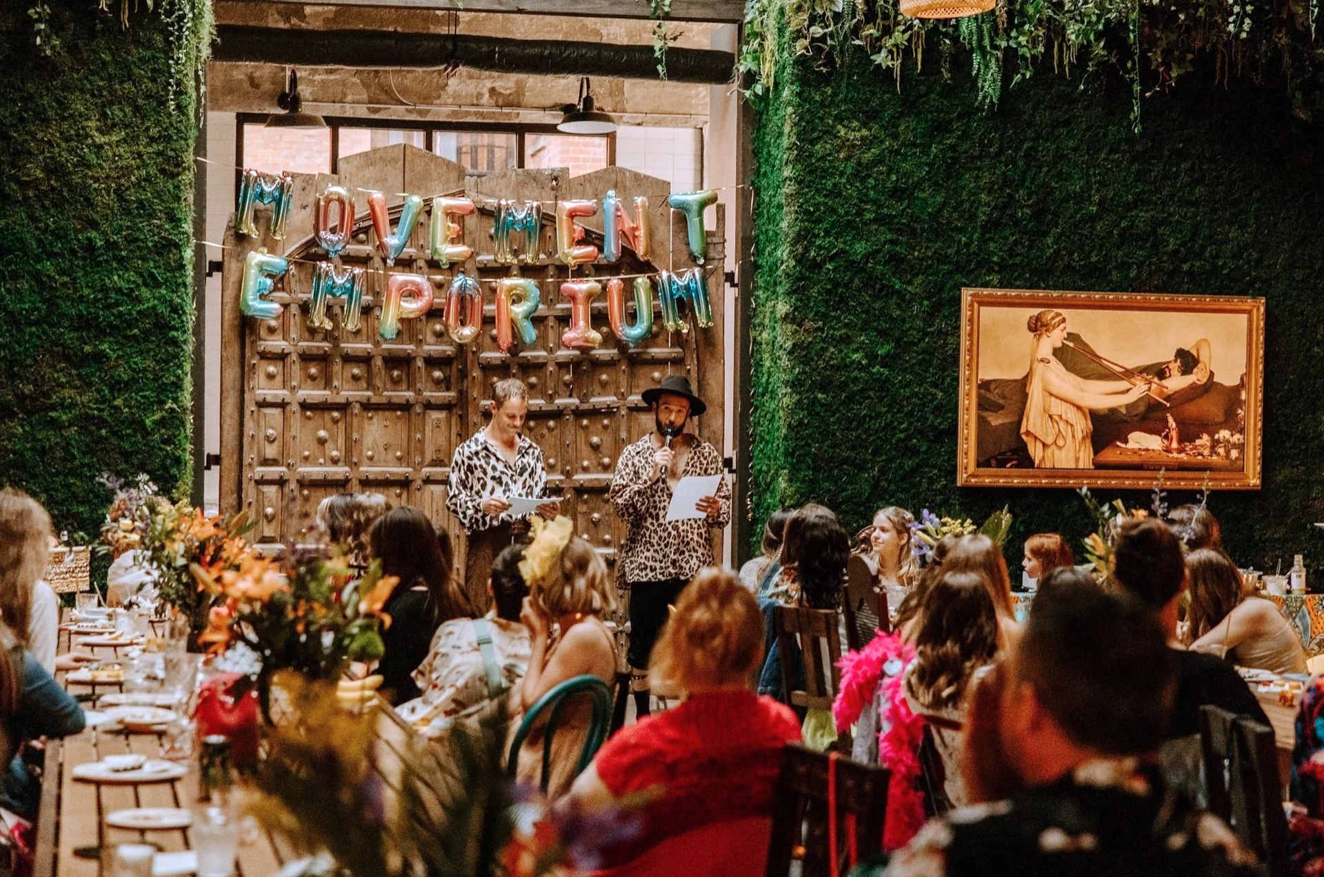 Team meeting inside Somerhaus corporate event space in Cincinnati